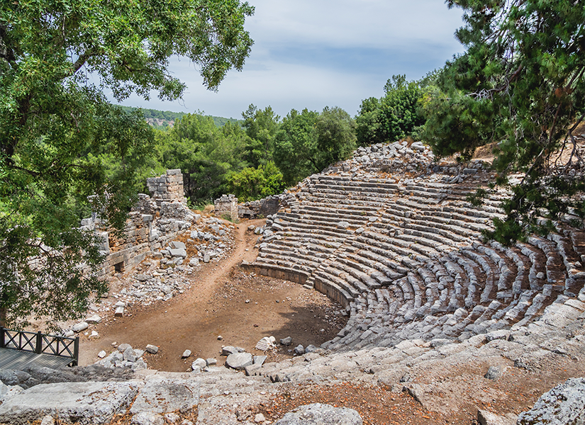 kemerde gezilecek yerler phaselis antik kenti