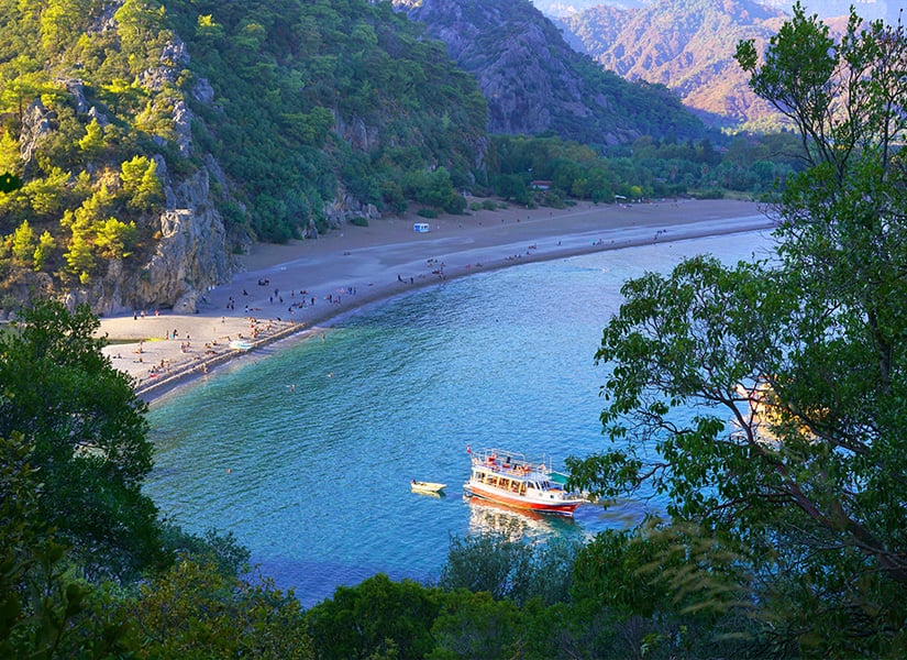 antalya denize girilecek yerler olimpos plajı