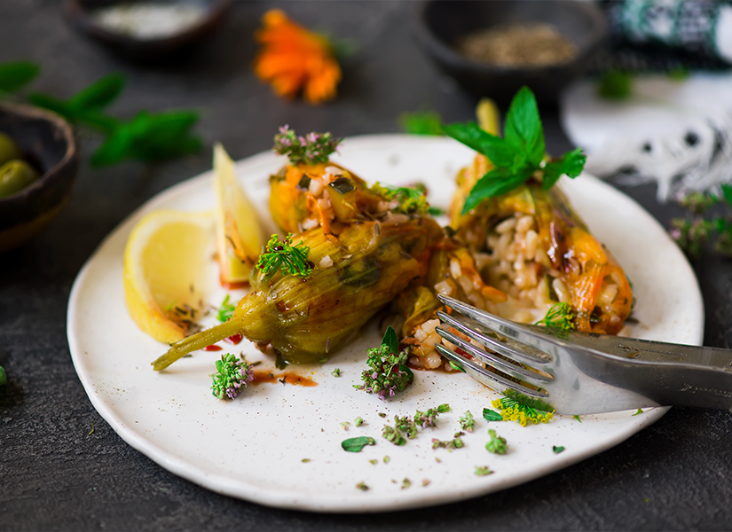 kabak çiçeği dolması meşhur söke yemekleri