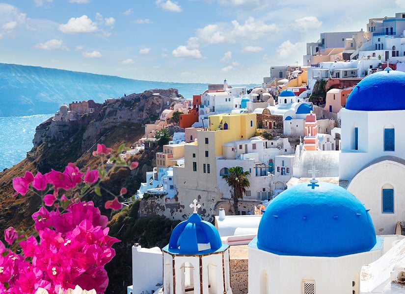 yurt dışı balayı tatili rotaları santorini yunanistan