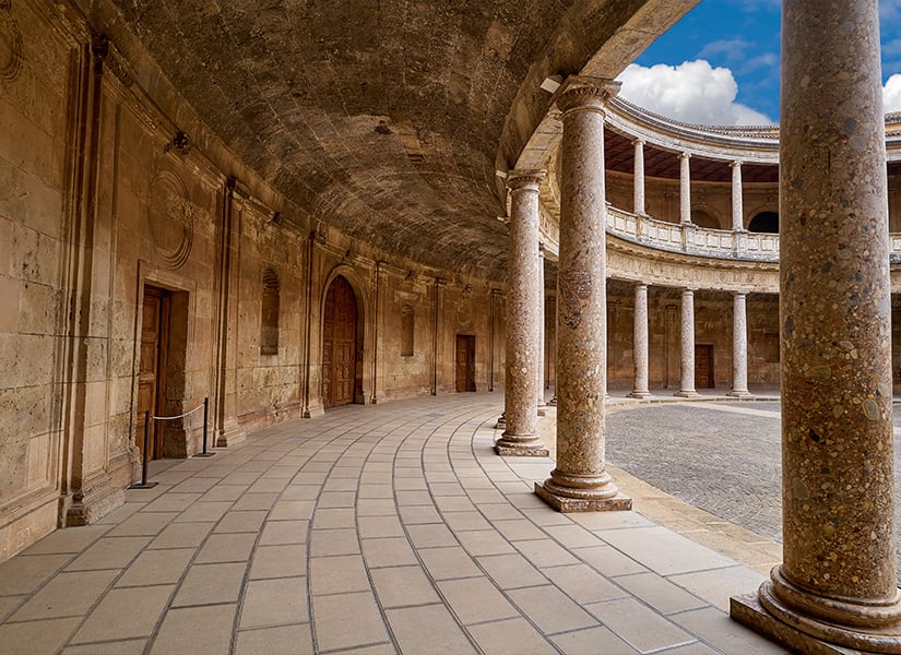 v karl sarayı palacio de carlos el hamra sarayı bölümleri gezi rehberi